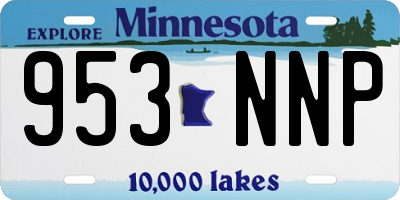 MN license plate 953NNP