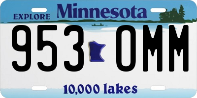 MN license plate 953OMM