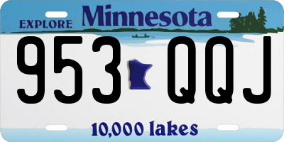 MN license plate 953QQJ