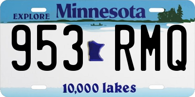 MN license plate 953RMQ