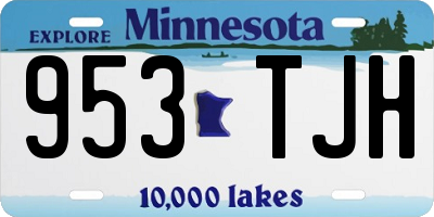 MN license plate 953TJH