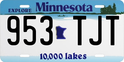 MN license plate 953TJT