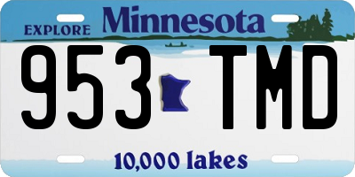 MN license plate 953TMD