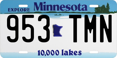 MN license plate 953TMN