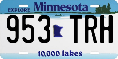 MN license plate 953TRH
