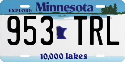 MN license plate 953TRL