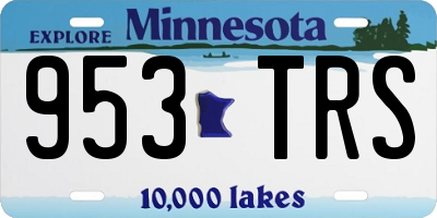 MN license plate 953TRS
