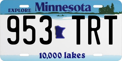 MN license plate 953TRT