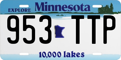 MN license plate 953TTP