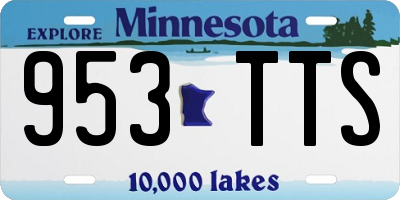 MN license plate 953TTS