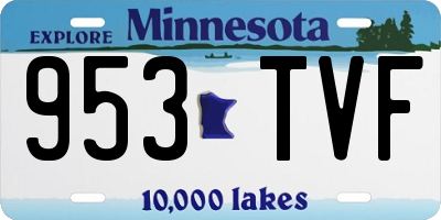 MN license plate 953TVF
