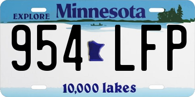 MN license plate 954LFP