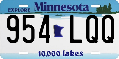 MN license plate 954LQQ