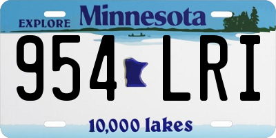 MN license plate 954LRI