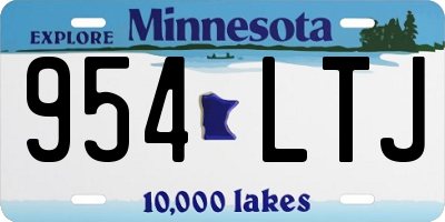MN license plate 954LTJ