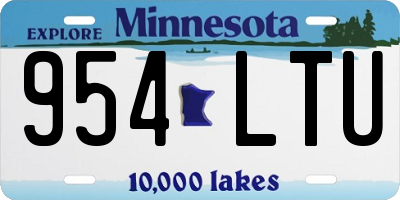 MN license plate 954LTU