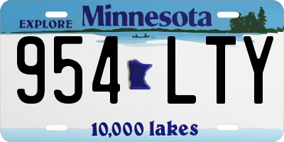 MN license plate 954LTY