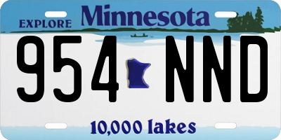 MN license plate 954NND