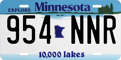 MN license plate 954NNR