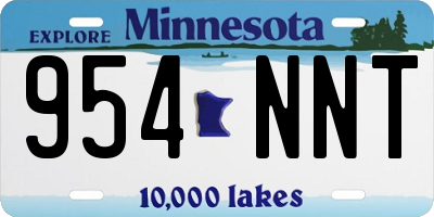 MN license plate 954NNT