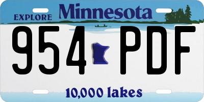 MN license plate 954PDF