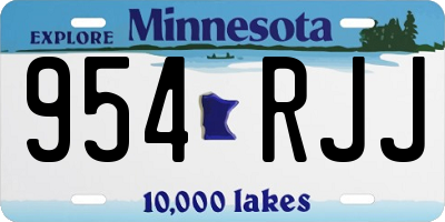 MN license plate 954RJJ