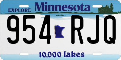 MN license plate 954RJQ