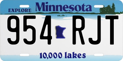 MN license plate 954RJT