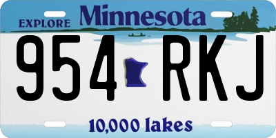 MN license plate 954RKJ