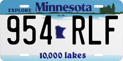 MN license plate 954RLF