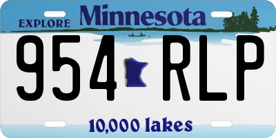 MN license plate 954RLP
