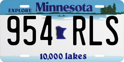 MN license plate 954RLS