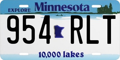 MN license plate 954RLT