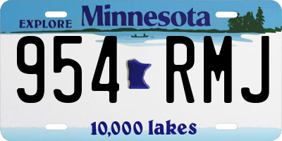 MN license plate 954RMJ