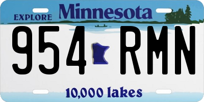 MN license plate 954RMN