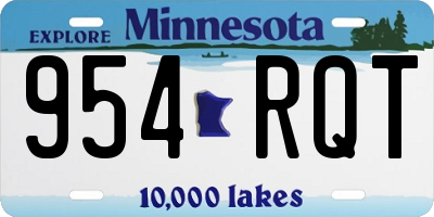 MN license plate 954RQT