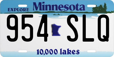 MN license plate 954SLQ