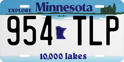 MN license plate 954TLP