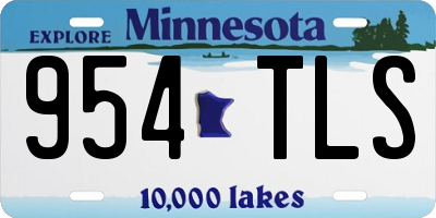 MN license plate 954TLS