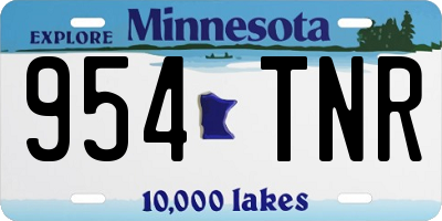 MN license plate 954TNR