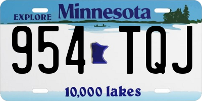 MN license plate 954TQJ
