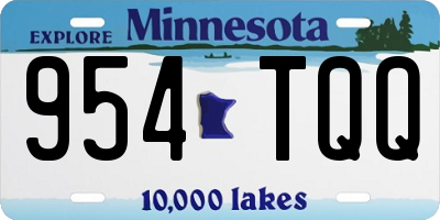 MN license plate 954TQQ