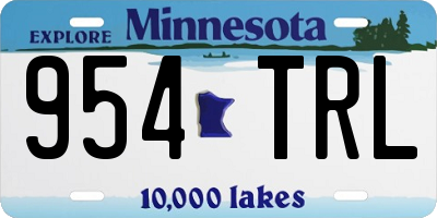 MN license plate 954TRL