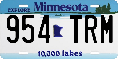 MN license plate 954TRM