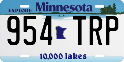 MN license plate 954TRP