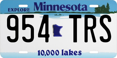 MN license plate 954TRS