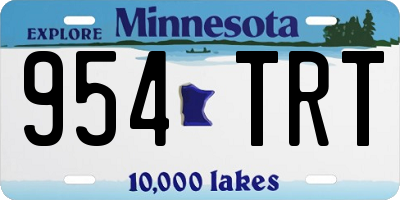 MN license plate 954TRT
