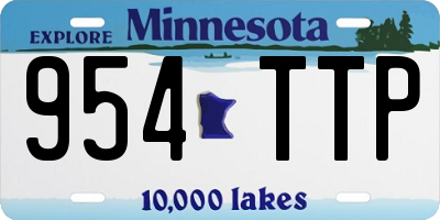 MN license plate 954TTP