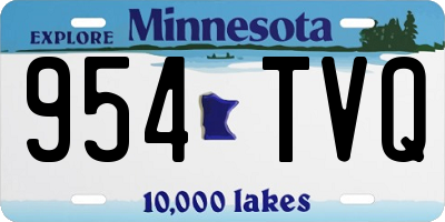 MN license plate 954TVQ