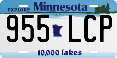 MN license plate 955LCP